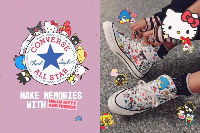 200％可愛的 Converse All-Star：Hello Kitty 聯名系列太犯規，連 Swarovski 水晶款也驚喜登場！
