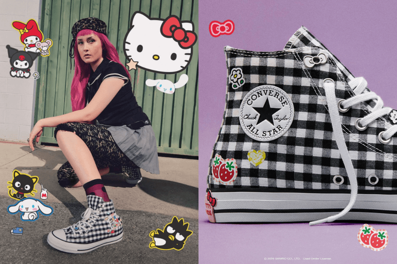 200％可愛的 Converse All-Star：Hello Kitty 聯名系列太犯規，連 Swarovski 水晶款也驚喜登場！