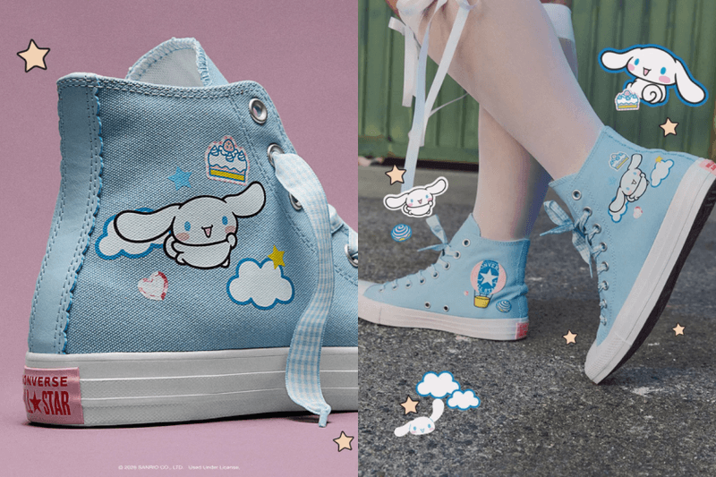 200％可愛的 Converse All-Star：Hello Kitty 聯名系列太犯規，連 Swarovski 水晶款也驚喜登場！