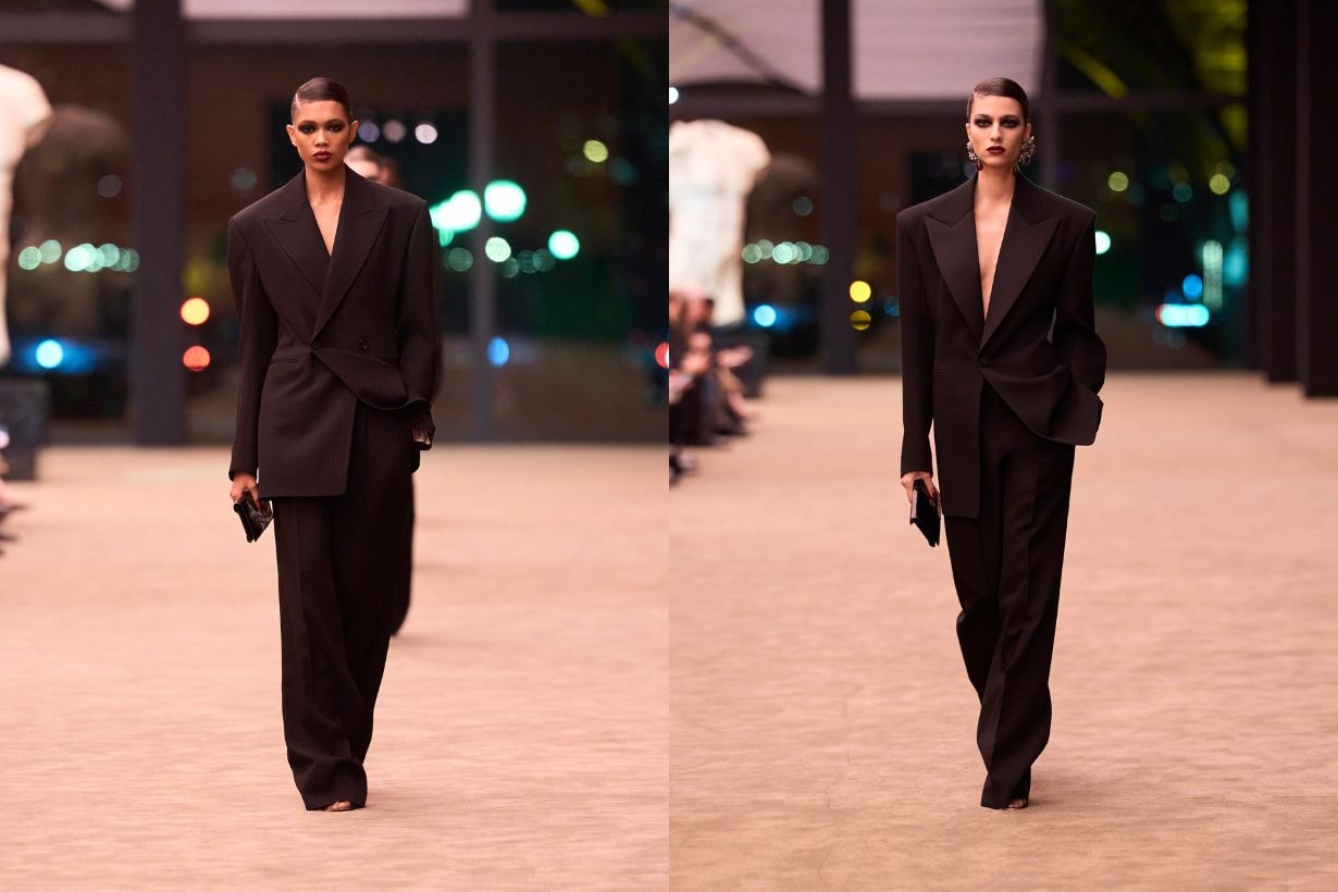 Saint Laurent Winter 2026 Womenswear Collection Redefines Power Dressing With Sharp Tailoring