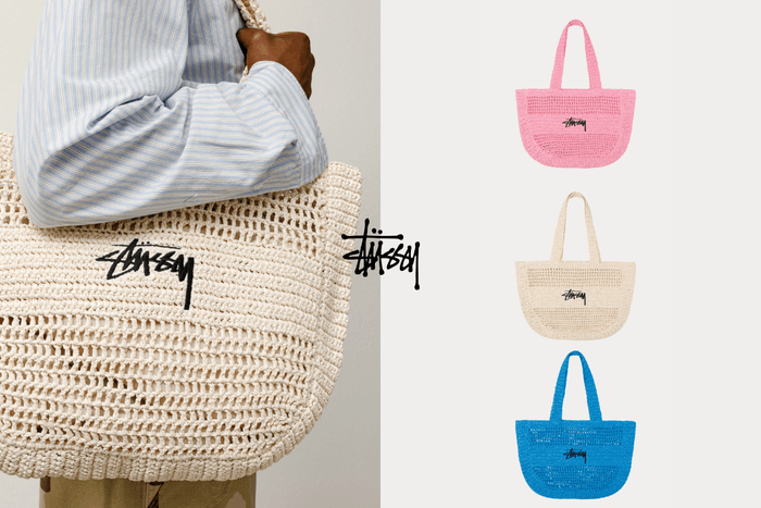 這款單品正悄悄紅起來:Stüssy 編織袋,正好踩中今夏最時髦的鬆弛感!