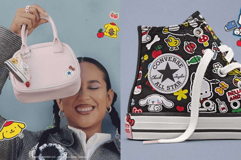 200％可愛的 Converse All-Star：Hello Kitty 聯名系列太犯規，連 Swarovski 水晶款也驚喜登場！