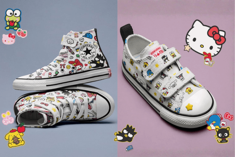 200％可愛的 Converse All-Star：Hello Kitty 聯名系列太犯規，連 Swarovski 水晶款也驚喜登場！