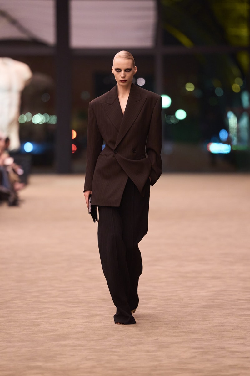 Saint Laurent Winter 2026 Womenswear Collection Redefines Power Dressing With Sharp Tailoring
