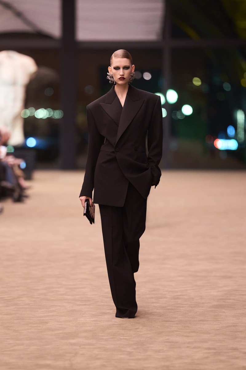 Saint Laurent Winter 2026 Womenswear Collection Redefines Power Dressing With Sharp Tailoring