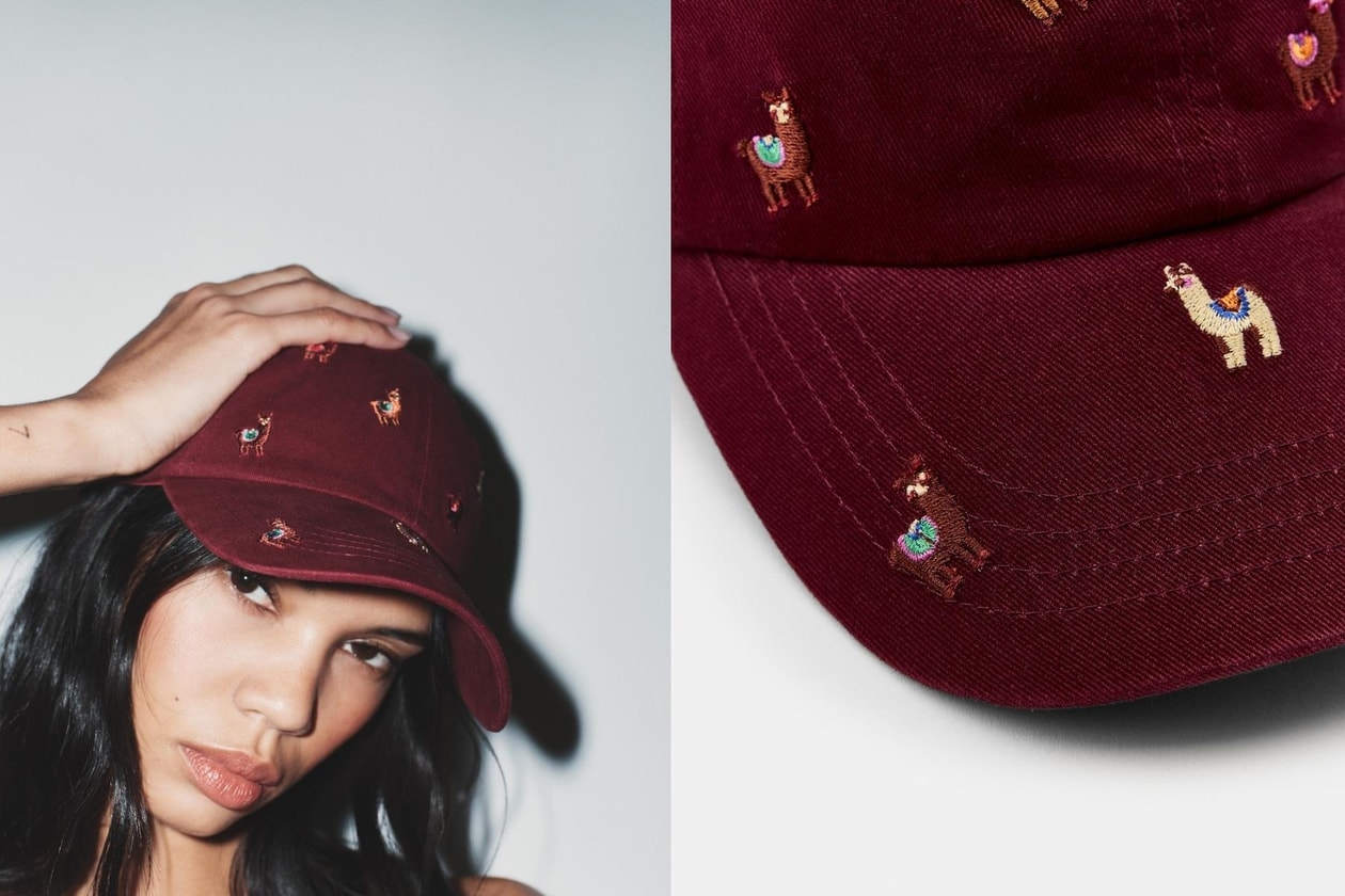 ZARA 刺繡棒球帽推薦：貓咪、狗狗及草泥馬圖案，百搭又親民的夏日配件