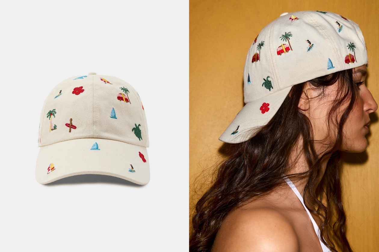 ZARA 刺繡棒球帽推薦：貓咪、狗狗及草泥馬圖案，百搭又親民的夏日配件