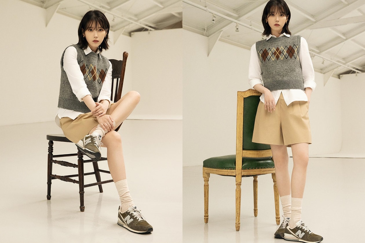 Korean celebrity wearing 2026 Spring Summer trending sneakers