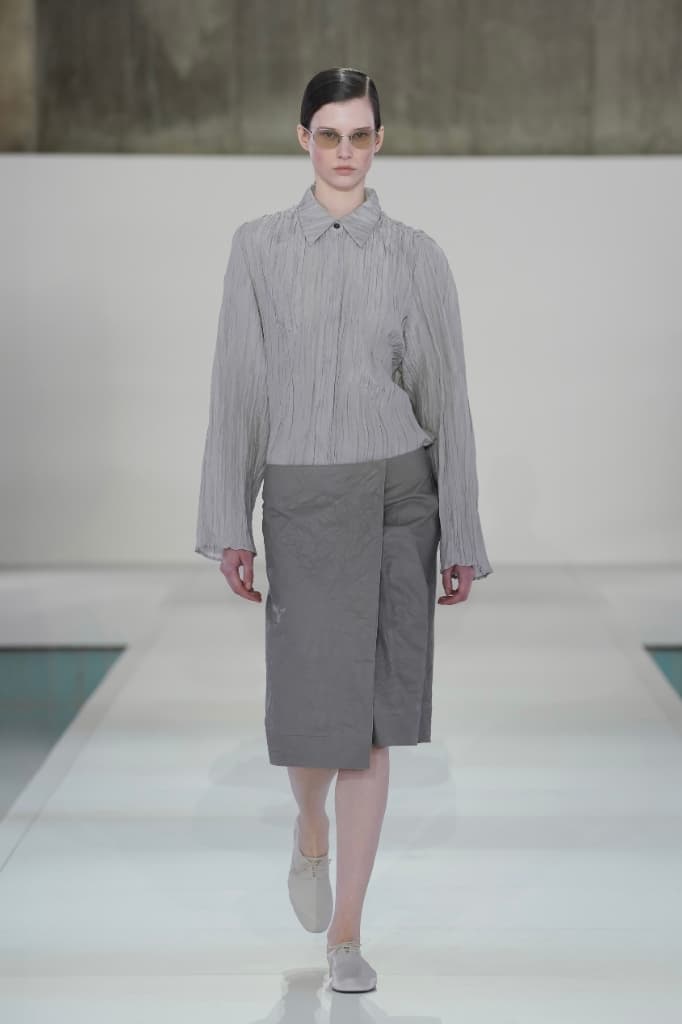 COS 2026 Spring Summer Collection Seoul Fashion Show Looks Beige Gray Minimalism