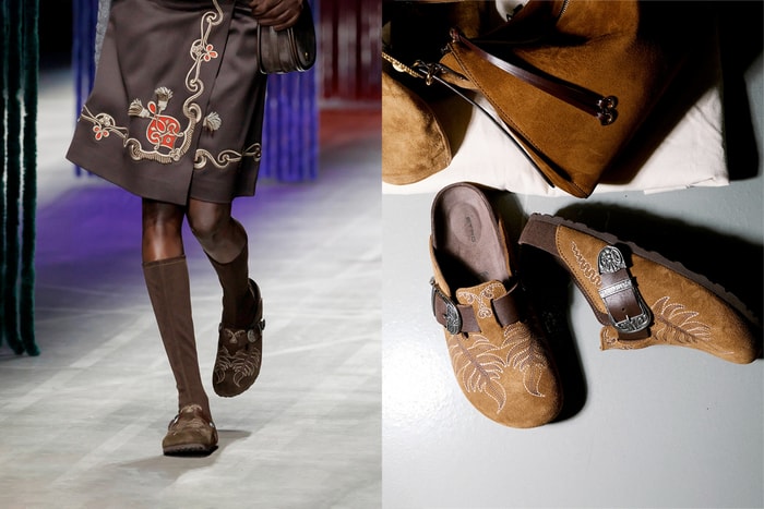 MFW:這雙 Birkenstock 不一樣,Etro 聯名細節滿滿... 還可以一秒變成靴子!