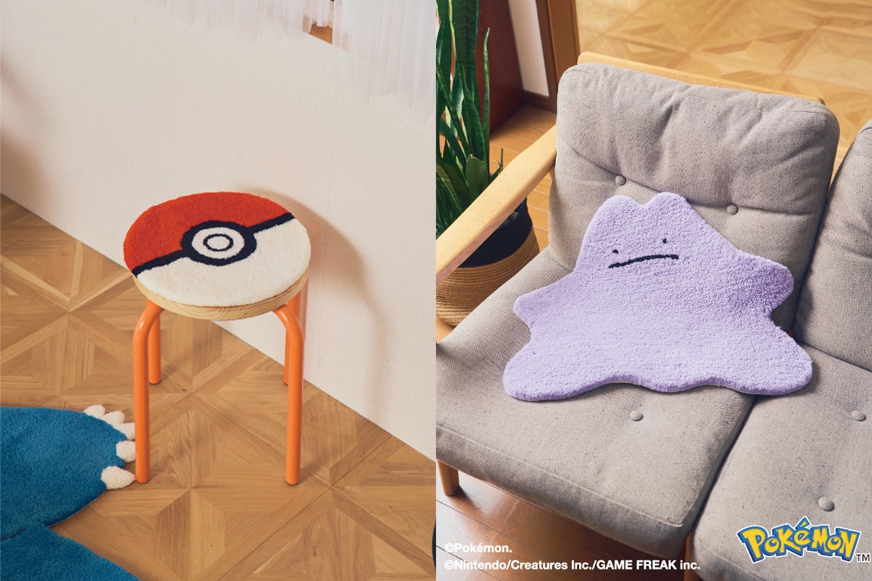 MIYOSHI RUG Pokémon collabration kabigon pikachu metamon ditto