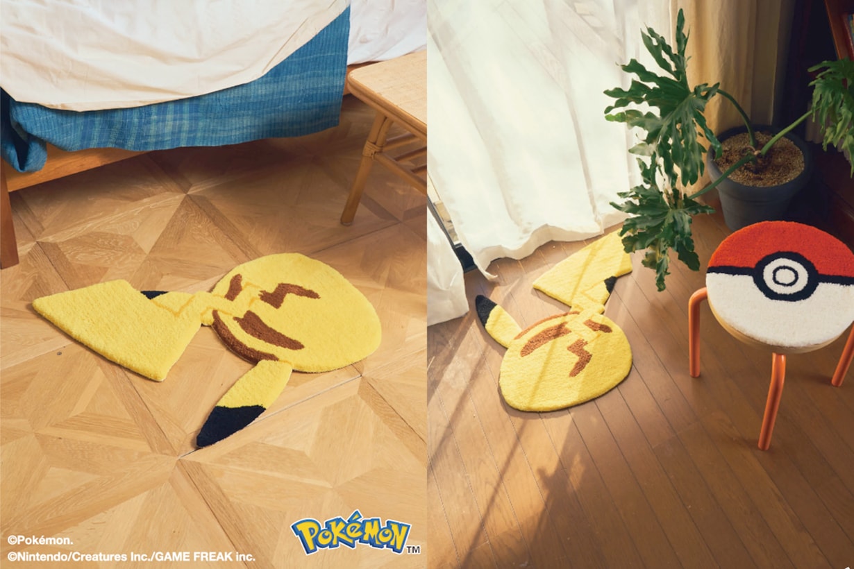 MIYOSHI RUG Pokémon collabration kabigon pikachu metamon ditto