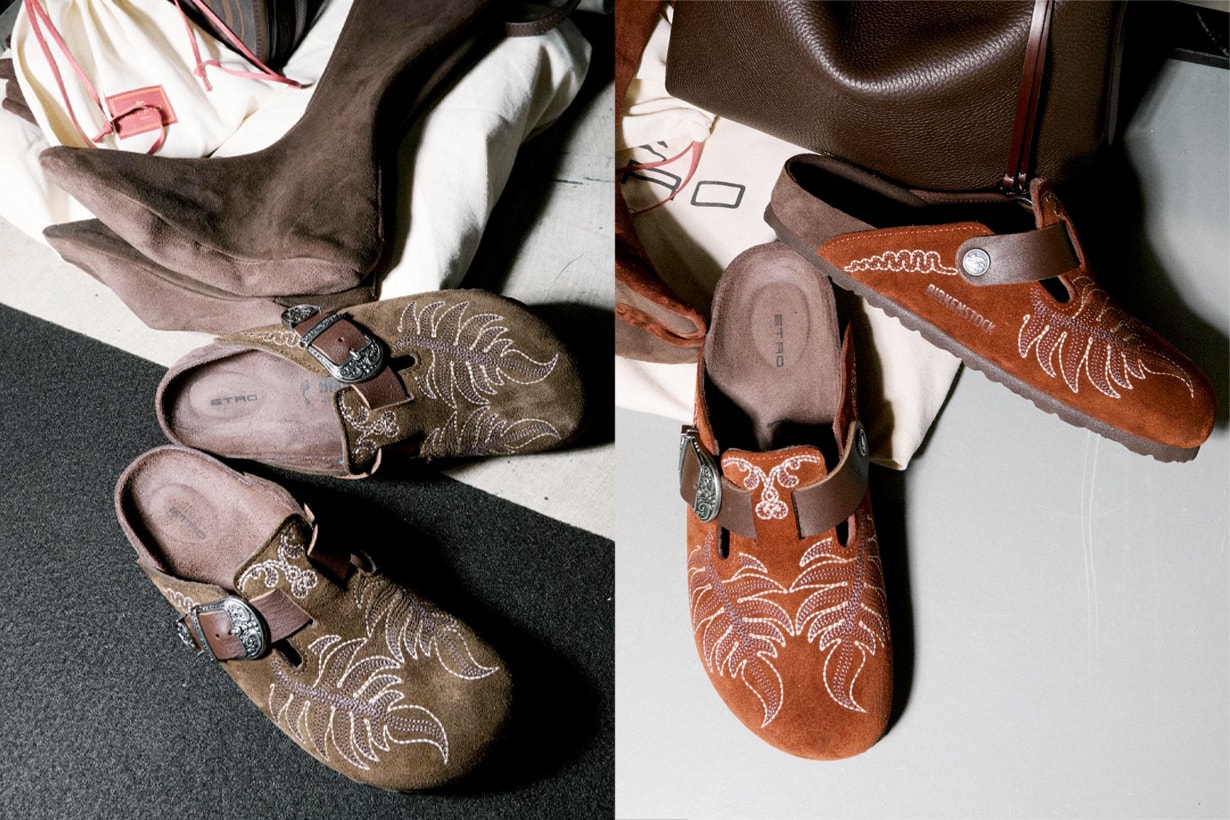 etro birkenstock collabration boots slides boston 2026 fall winter mfw