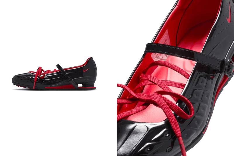 LABELHOOD x Nike Shox Z Calistra Black University Red: A New Ballet Sneaker Era