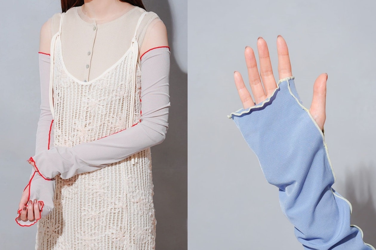 防曬穿搭推薦：3COINS 手袖套真的太有創意！5 款透膚碎褶設計，是穿搭也是防曬