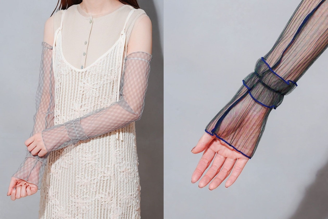 防曬穿搭推薦：3COINS 手袖套真的太有創意！5 款透膚碎褶設計，是穿搭也是防曬