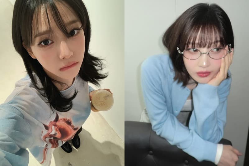 Korean celebrities Wonyoung, Karina, and Lisa showcasing 2026 Spring Summer bang hairstyles.