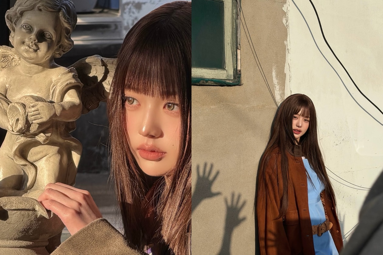 Korean celebrities Wonyoung, Karina, and Lisa showcasing 2026 Spring Summer bang hairstyles.