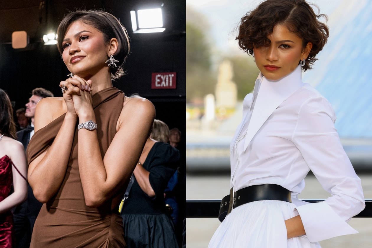 Zendaya wearing Bixie haircut trend for Spring Summer 2026