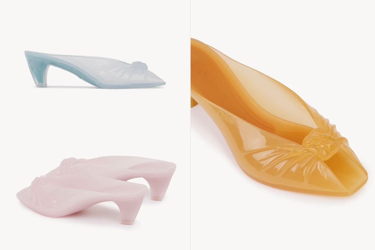 像是從 Barbie 衣櫃走出來！Chloé 全新夢幻果凍鞋系列，實現雨天的優雅穿搭