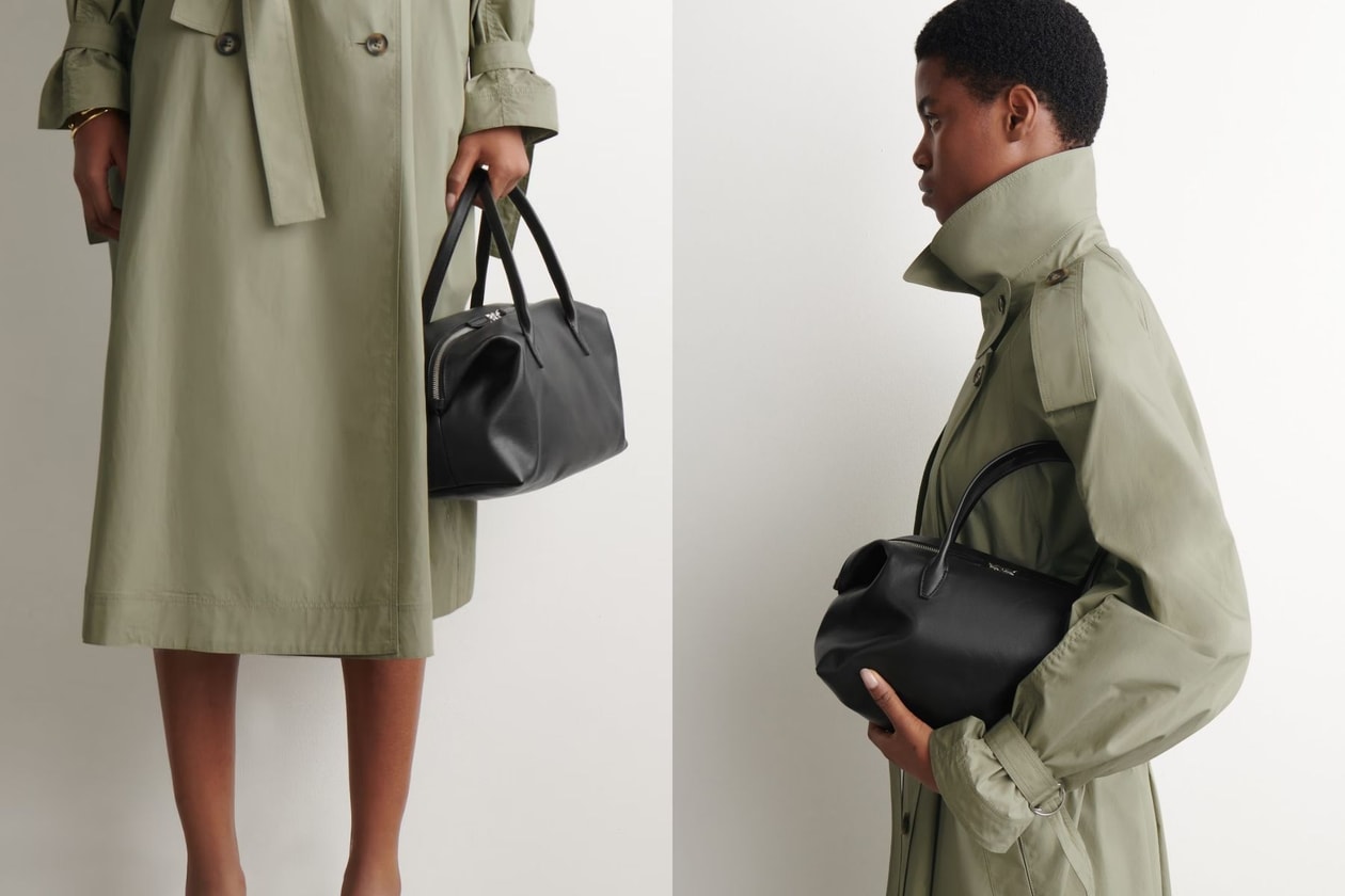 COS Montmartre Bowling Bag Spring Summer 2026 Black Leather The Row Dupe