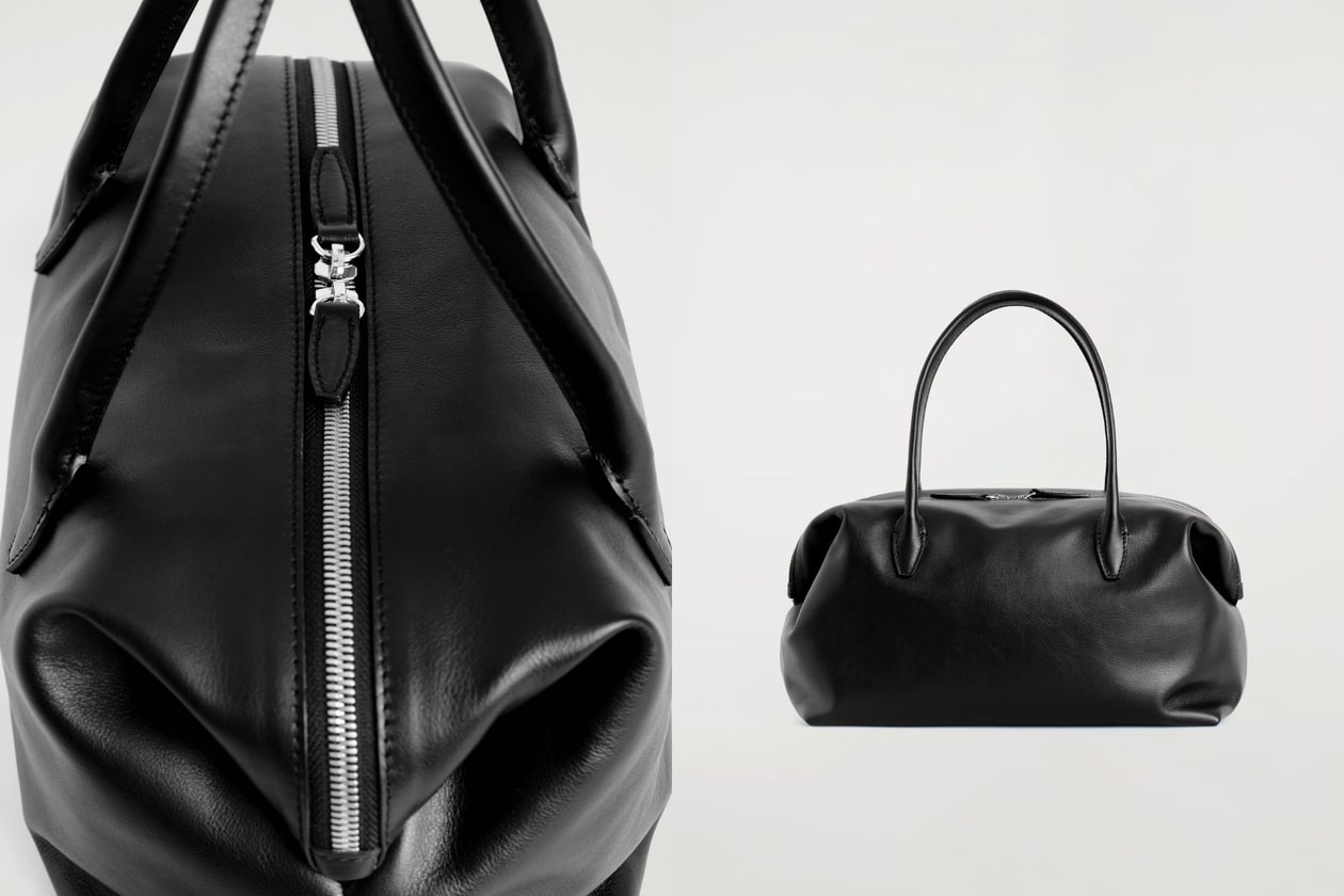 COS Montmartre Bowling Bag Spring Summer 2026 Black Leather The Row Dupe