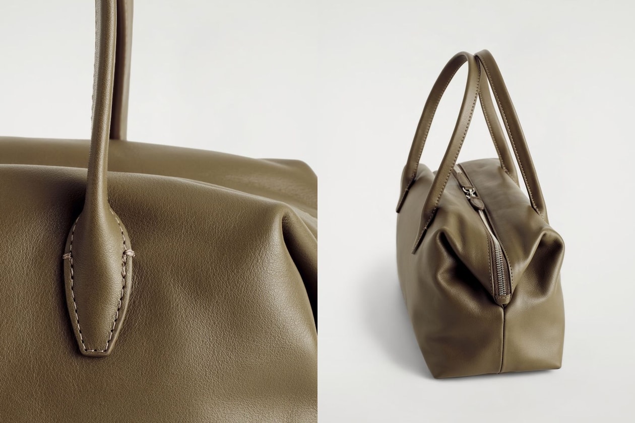 COS Montmartre Bowling Bag Spring Summer 2026 Black Leather The Row Dupe