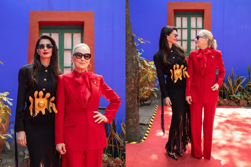 Anne Hathaway and Meryl Streep reunite in Mexico City for The Devil Wears Prada 2 press tour in 2026.