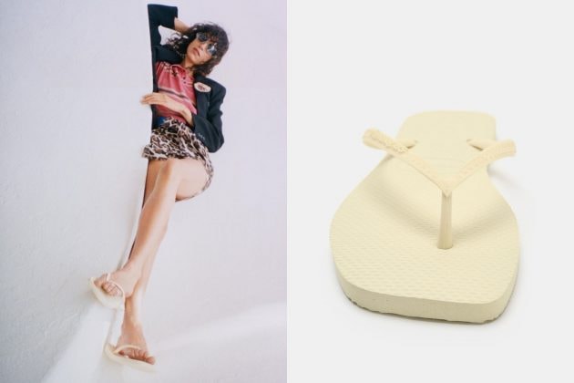 Havaianas x Zara 聯名涼鞋開賣：2026 必買平底夾趾涼鞋，極簡方頭設計、售價、色號整