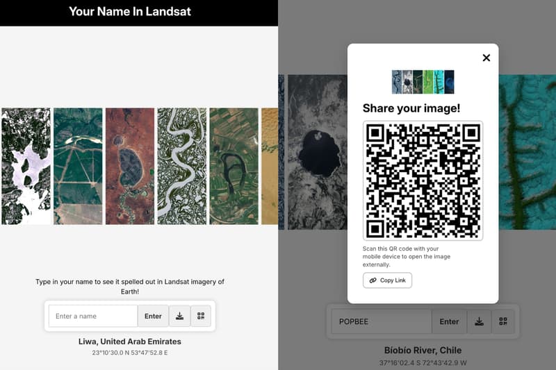 NASA Your Name In Landsat satellite alphabet generator 2026