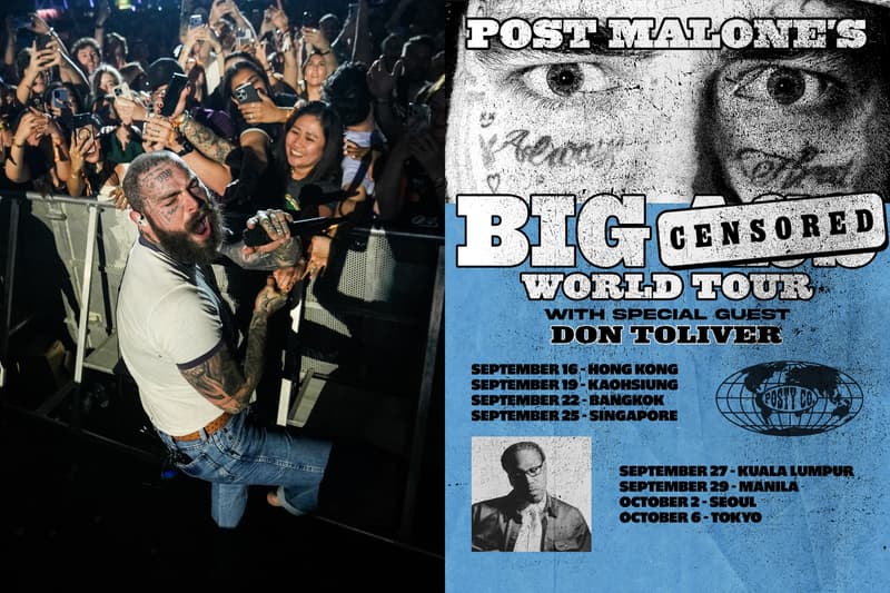 Post Malone 首度進駐啟德主場館，宣布今年 9 月在香港台灣兩地開唱！