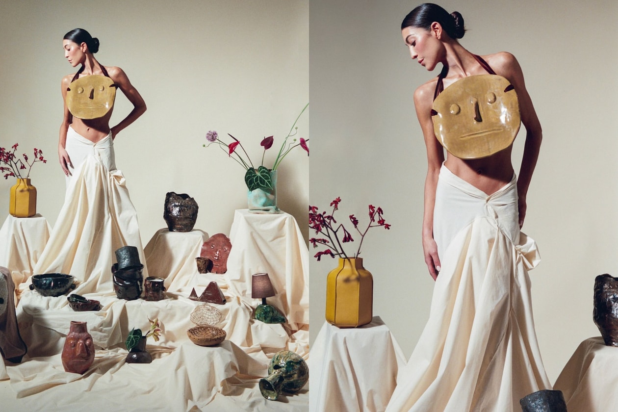 Staud 2024 Spring Summer Home Collection minimalist ceramic vase and tableware