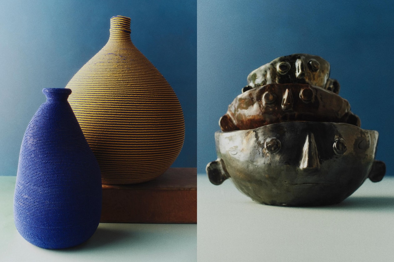 Staud 2024 Spring Summer Home Collection minimalist ceramic vase and tableware