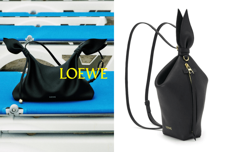 LOEWE 把絲巾打結變成手袋：這款 Scarf Bag Mini，像把隨性優雅拎在手上！