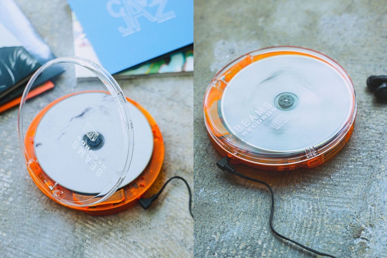 轉動的實體音樂太療癒：BEAMS 全新「落日亮橙」透明 CD 機，連聽音樂都變得好時髦