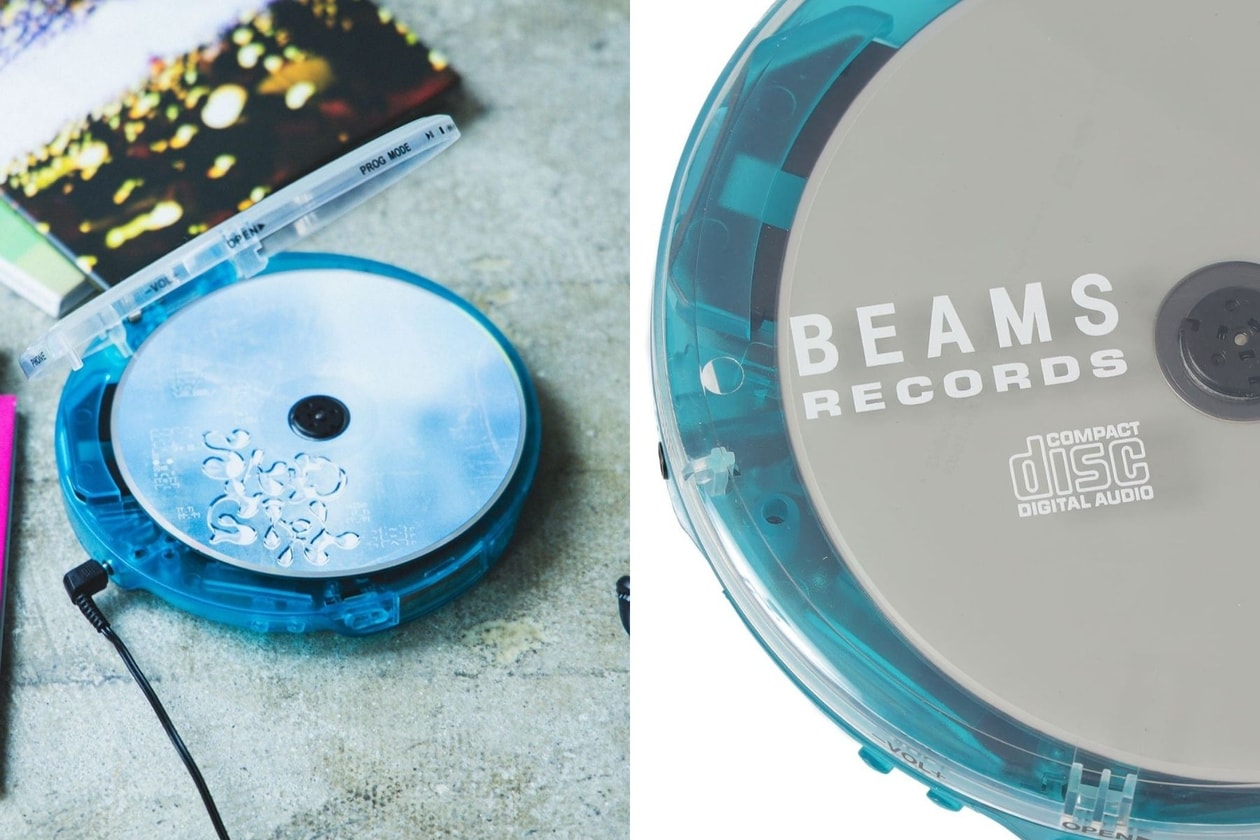 轉動的實體音樂太療癒：BEAMS 全新「落日亮橙」透明 CD 機，連聽音樂都變得好時髦