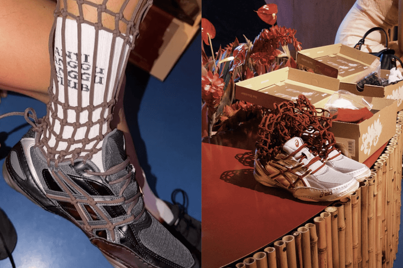 編織也能玩出時尚感！Isa Boulder × ASICS 以手工編織重新演繹經典田徑鞋