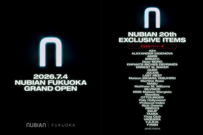 NUBIAN Fukuoka flagship store opening in Daimyo area
