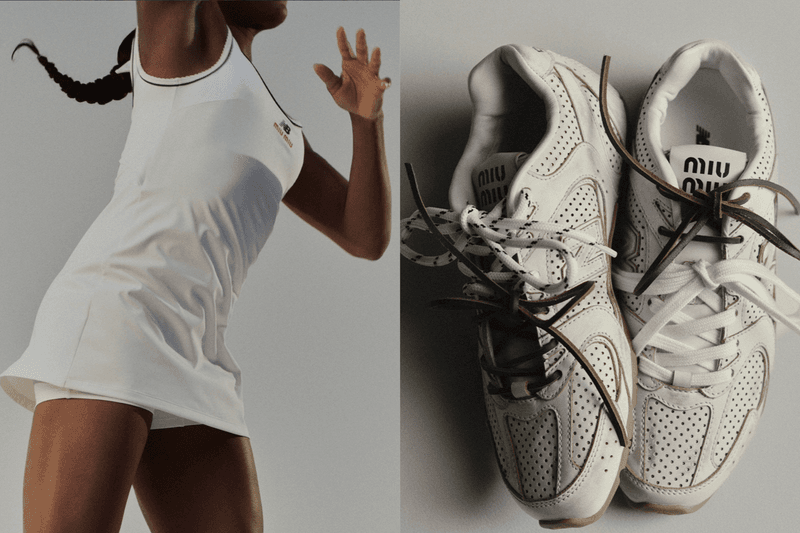 Miu Miu x New Balance 再度聯名！Coco Gauff 演繹全新網球系列，530 SL Deco 白色皮革鞋正式登場
