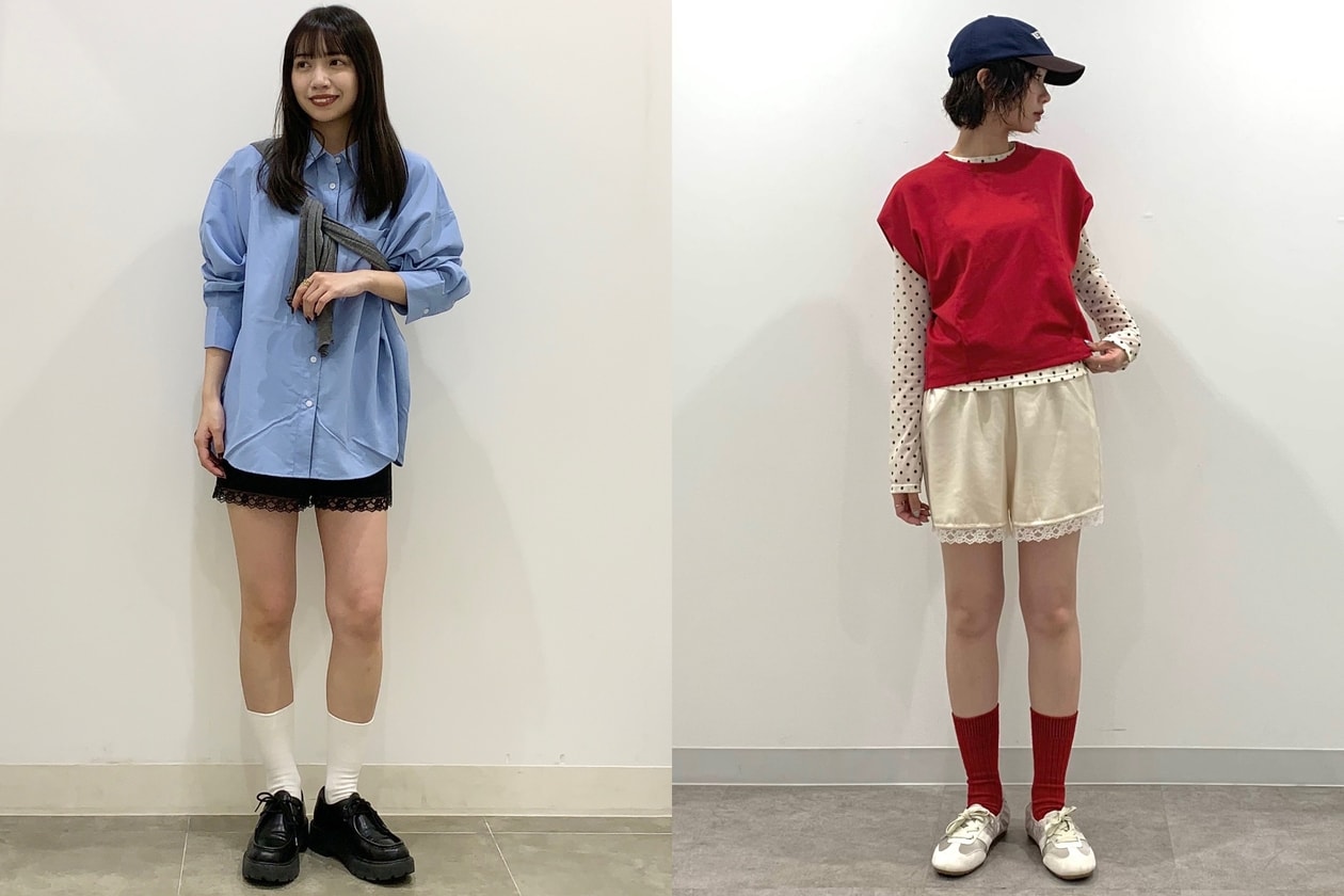 GU 蕾絲睡衣外穿推薦：Satin Camisole 緞面背心與短褲混搭出高級法式感
