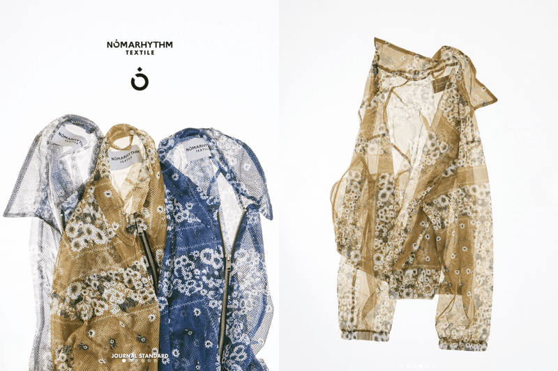 滿版印花也能很輕盈：NÒMARHYTHM TEXTILE × JOURNAL STANDARD 推出限定 Mesh Jacket！