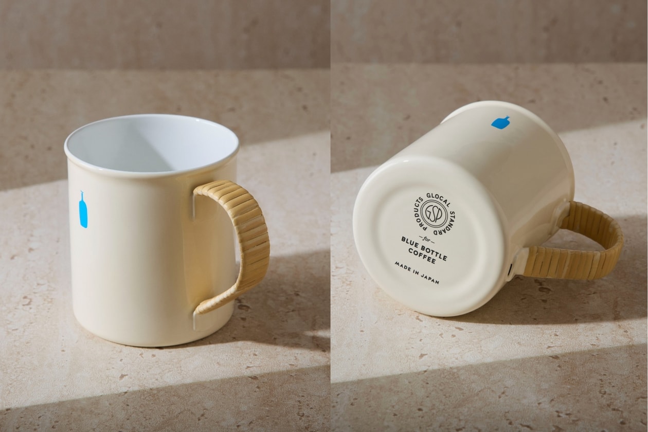 Blue Bottle Coffee limited mug pick: the Hakata-exclusive rattan-wrapped enamel mug makes a surprise debut, blending craftsmanship from Tsubame, Niigata, Japan