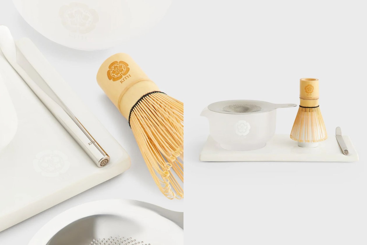 Kith x Fellow matcha set collaboration in 4 stunning colors: chic tea-making accessories for your home
