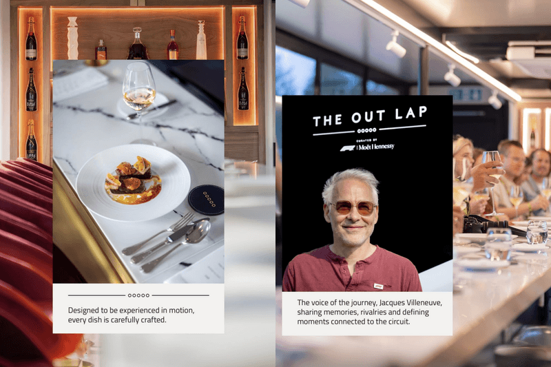 F1 最奢華體驗誕生！LVMH 推出全球僅 12 席移動米其林餐廳 The Out Lap