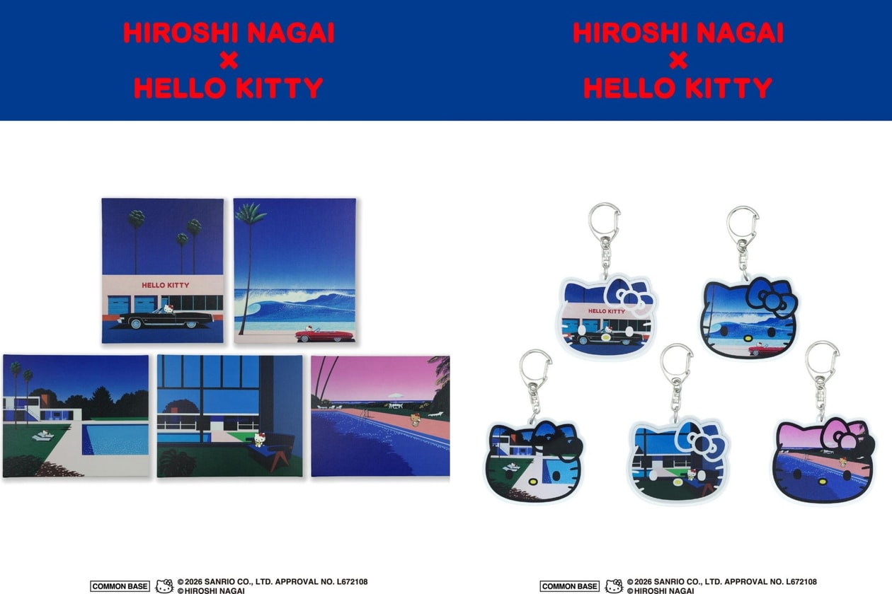 Hello Kitty 走進 City Pop 的夏天，永井博把藍天、泳池與棕櫚樹變成全新聯名