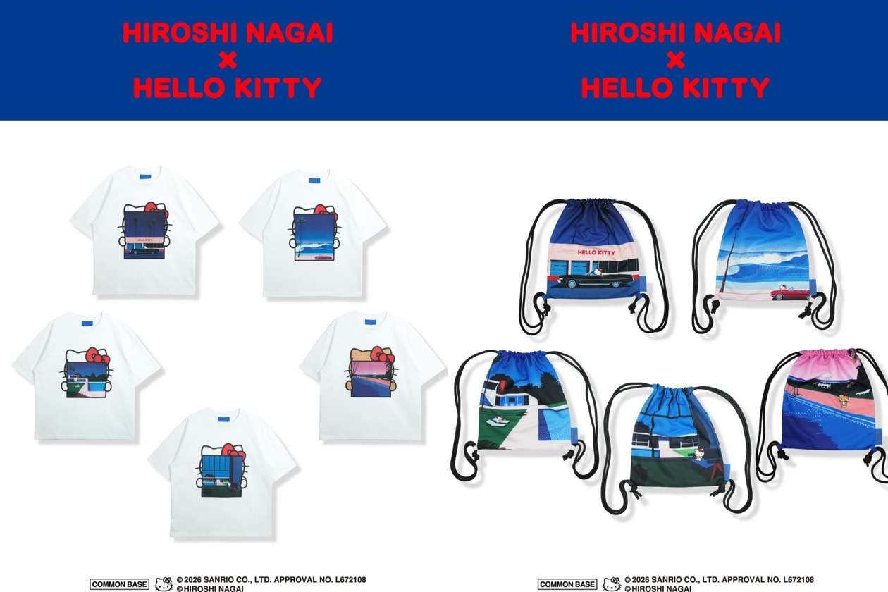 Hello Kitty 走進 City Pop 的夏天，永井博把藍天、泳池與棕櫚樹變成全新聯名