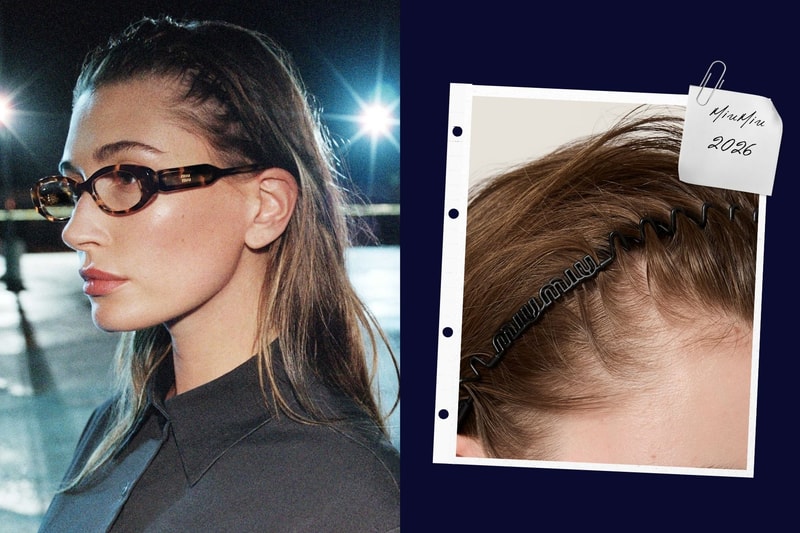 Miu Miu 2026 秋冬波浪髮箍：Hailey Bieber 同款 3 色 Y2K 髮飾高級回歸