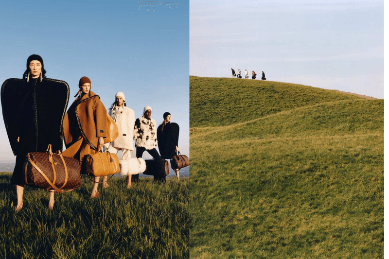 不是 Oversize 而已，Louis Vuitton 把外套穿成一座山