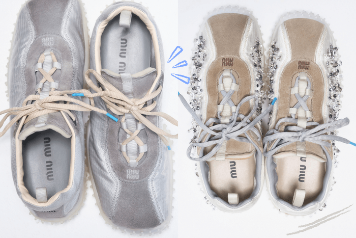 秀場上最抓眼球的那雙鞋:Miu Miu 復刻 2000 年代經典,Bubble 運動鞋正式登場
