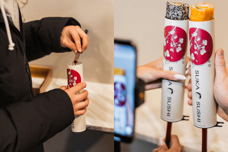 邊走邊吃壽司也能優雅？紐約 Suka Sushi 用一個包裝設計，在社群掀起話題！
